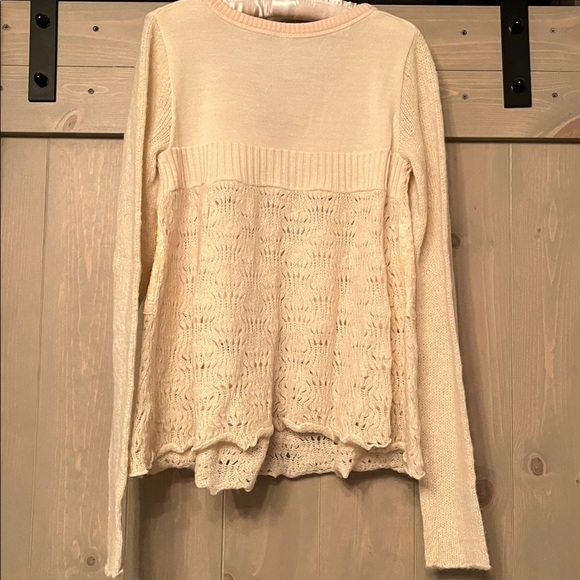 Free People Cream Lace Cardigan - Picture 4 of 8